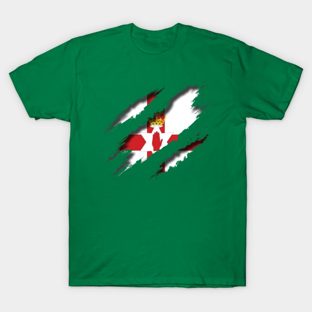 Northern Ireland Shredding T-Shirt by blackcheetah